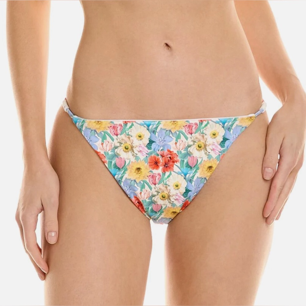 ONIA Floral-print low-rise bikini briefs size Large Color Multi
